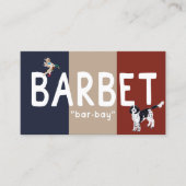 BARBET Dog Info Kaart Visitekaartje (Voorkant)