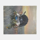 Barbet, Franse waterhond Fleece Deken (Voorkant (Horizontaal))