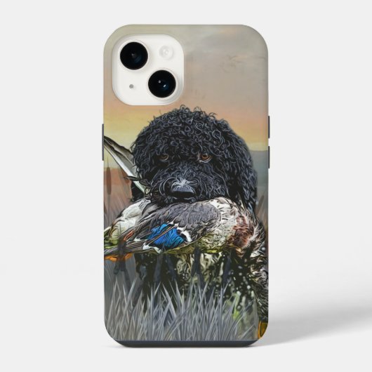 Barbet, Franse waterhond iPhone Hoesje (Achterkant)