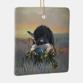 Barbet, Franse waterhond Keramisch Ornament (Rechts)