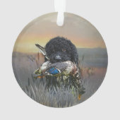 Barbet, Franse waterhond Ornament (achterkant)