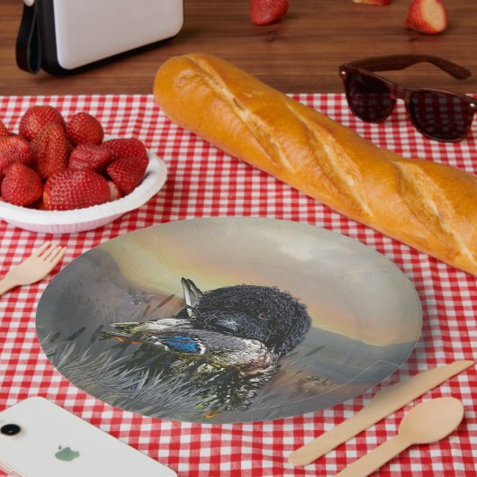 Barbet, Franse waterhond Papieren Bordje (Picknick)