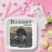 Barbet, Franse waterhond Papieren Bordje (Feest)