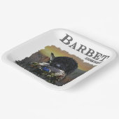 Barbet, Franse waterhond Papieren Bordje (Gebogen)