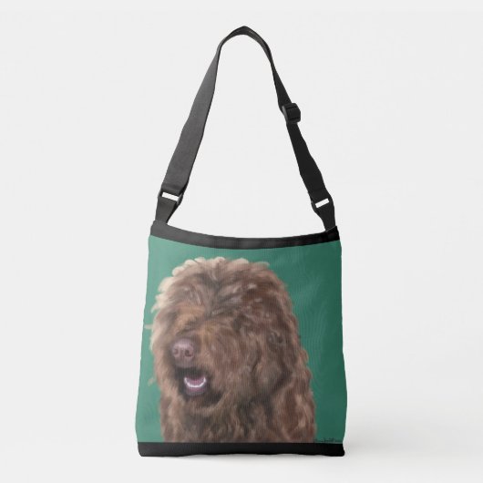 Barbet hond crossbody tas (Voorkant)
