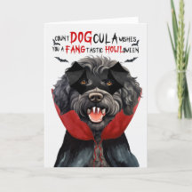Barbet Hond Grappig Count DOGcula Halloween