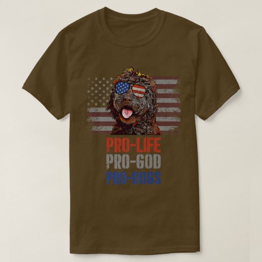Barbet Pro Life Pro God Pro - Honden Premium T-shirt (Design voorkant)