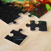 Barbet Puzzel: Zwarte Franse Waterhond Legpuzzel (Zijkant)