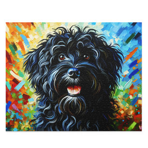 Barbet Puzzel: Zwarte Franse Waterhond Legpuzzel