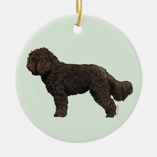 Barbet Sieraad Keramisch Ornament (Voorkant)