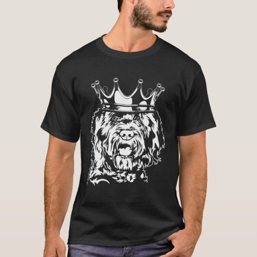 Barbet with crown dog hound dog mom t-shirt (Voorkant)