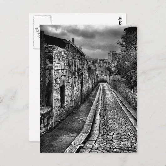 Barbican Uitzicht uit Sutton, Plymouth briefkaart (Voorkant / Achterkant)