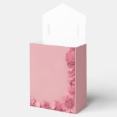 Barbicore roze bloemenbruiloft bedankdoosjes (Geopend)