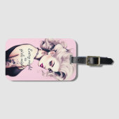 Barbie geïnspireerd bagagelabel (Voorkant (horizontaal))