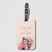 Barbie geïnspireerd bagagelabel (Voorkant (verticaal))