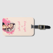 Barbie geïnspireerd bagagelabel (Voorkant (horizontaal))