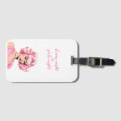 Barbie geïnspireerd bagagelabel (Voorkant (horizontaal))