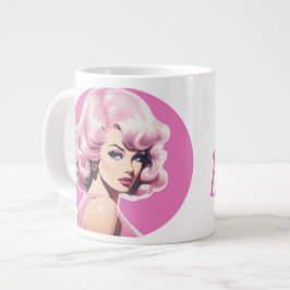 Barbie-geïnspireerde Pin-Up Grote Koffiekop