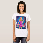 barbie girl  pixels t-shirt (Voorkant volledig)