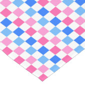 Barbie goes to the ocean checkerboard pattern korte tafelloper (Hoek)