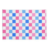 Barbie goes to the ocean checkerboard pattern kussensloop (Achterkant-Rechts)