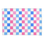 Barbie goes to the ocean checkerboard pattern kussensloop (Voorkant-Links)