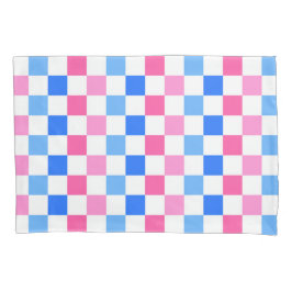 Barbie goes to the ocean checkerboard pattern kussensloop