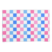 Barbie goes to the ocean checkerboard pattern kussensloop (Voorkant-Rechts)