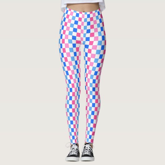 Barbie goes to the ocean checkerboard pattern leggings (Voorkant)