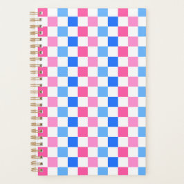 Barbie goes to the ocean checkerboard pattern planner