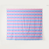 Barbie goes to the ocean checkerboard pattern wandkleed (Voorkant (horizontaal))