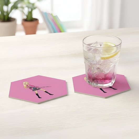 Barbie Paper Coaster Kartonnen Onderzetters