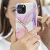 Barbie roze geïnspireerd glitter steen marmer naam Case-Mate iPhone case