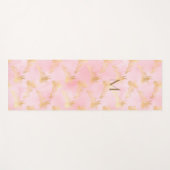 Barbie Roze Goud Bloemen Hemelse vieringen Yogamat (Voorkant (horizontaal))