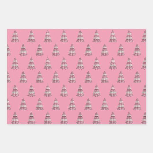 Barbie Roze Kerst Verpakking papier 3 vellen (Voorkant 3)