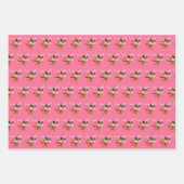 Barbie Roze Kerst Verpakking papier 3 vellen (Voorkant 2)