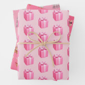 Barbie Roze Kerst Verpakking papier 3 vellen (In situ)