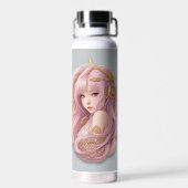 Barbie roze met schattigheid waterfles (Achterkant)