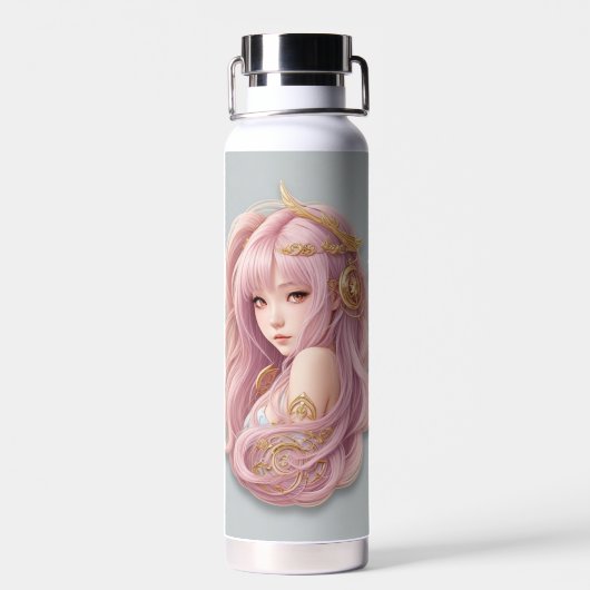 Barbie roze met schattigheid waterfles (Achterkant)