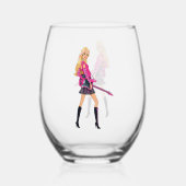 Barbie Wijnglas Zonder Voet (Achterkant)
