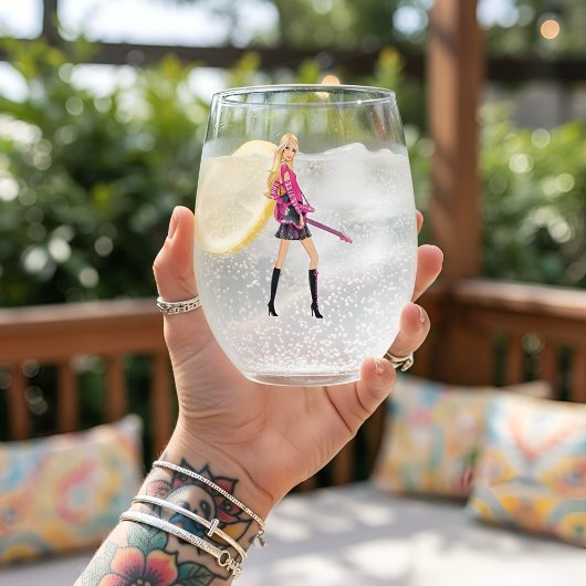 Barbie Wijnglas Zonder Voet