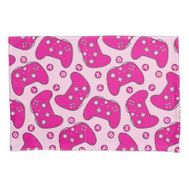 Barbiecore Gamer Schattige Girly Hot Pink Controll Kussensloop