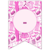 Barbiecore Roze en Felroze Modepatroon Vlaggetjes (Eerste vlag)