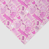 Barbiecore Roze en Hot Roze Mode Tissuepapier (Detail)