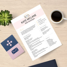 Barbiecore Roze Professionele CV-sjabloon
