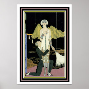 Barbier Art Deco Print 13 x 19