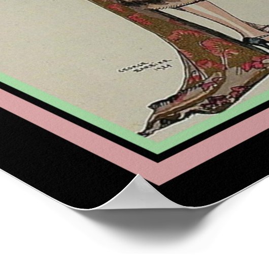 Barbier Art Deco Print Rouge ET of 13 x 19 (Hoek)