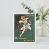 Barbier Dauphin beschermt  voedselkunst Briefkaart (Staand voorkant)