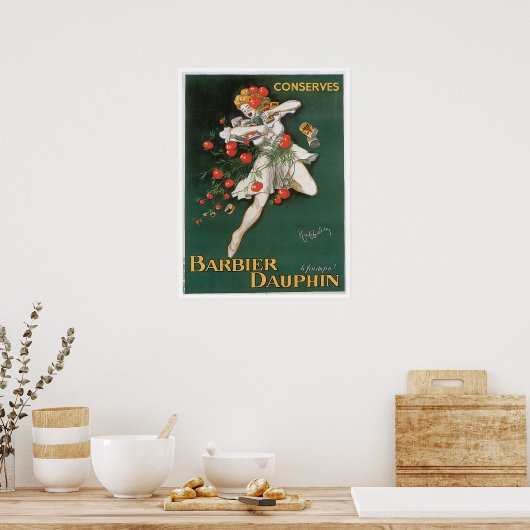 Barbier Dauphin beschermt voedselkunst Poster (Keuken)