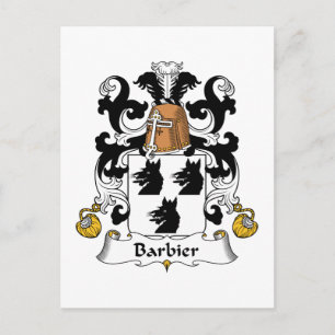 Barbier Family Crest Briefkaart